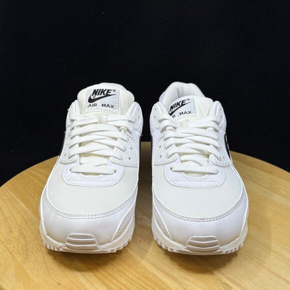 Nike DH8010-101 Air Max 90 White Black Running Sneaker Shoes Women's US Size 10 - Picture 5 of 10
